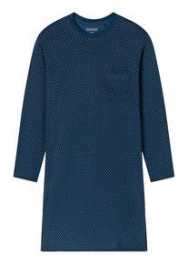 Schiesser Pyjama lang 'Essentials' Herren blau Größe M