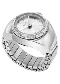 Fossil, Armbanduhr, Watch Ring, Silber, (Analoguhr, 15 mm)