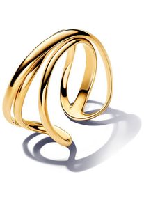 Pandora, Ring, Organisch Geformter Offener Dreifachband Ring, (52)