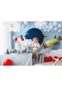 partydeco Gift bag airplane, 10x24x35.5 cm, color mix