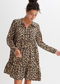 Tunika-Kleid, beige, Größe 38, bonprix