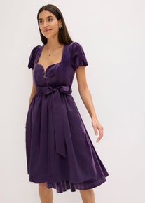 Dirndl und Schürze (2-tlg.Set), lila, Größe 38, bonprix