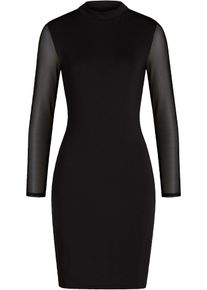 Kleid mit Reißverschluss, schwarz, Größe 36/38 (S), bonprix