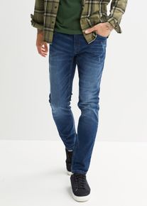 Slim Fit Stretch-Jeans Straight, blau, Gr&ouml;&szlig;e 52, mit Baumwolle, bonprix