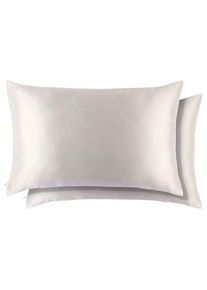 Slip Pillowcases Duo de fronhas seda pura para rainha Fronhas Female