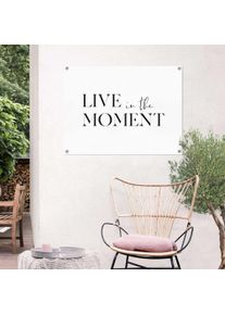 Reinders! Poster Live in the moment Outdoor voor tuin of balkon deurposters zwart