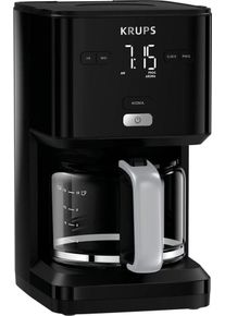 Krups Filterkoffieapparaat KM6008 Smart'n Light, 1,25 l, 24 uurstimer, schakelt automatisch uit na 30 minuten filter koffiezetapparaten zwart