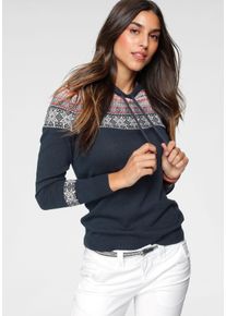 Kangaroos Capuchontrui met een geweldig patroon dames truien met capuchon maat 32/34 (XS) blauw