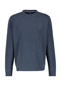 Lerros Sweatshirt met geborduurd logo heren sweaters maat L blauw