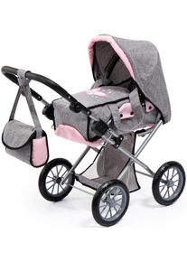 BAYER Kombi-Puppenwagen »City Star, grau/rosa«