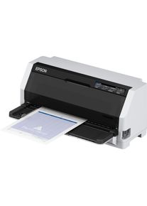 Epson LQ-690IIN DIN A4, 24 Nadeln, 1+6 Durchschl?ge (Nadel, Schwarz-Weiss), Drucker, Grau, Schwarz