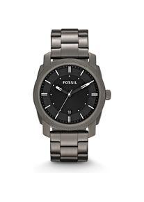 Fossil, Armbanduhr, Machine, Grau, (Chronograph, 42 mm)