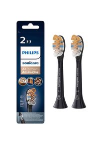 PHILIPS SONICARE , Aufsteckbürsten »A3 Premium All-in-One«, aufsteckbar, BrushSync-fähig, Standardgröße , schwarz , Dank dreieckiger Spitzen lassen...