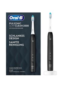 Oral-B , Schallzahnbürste »Pulsonic Slim Clean 2000«, 1 St. Aufsteckbürsten , schwarz , Der integrierte 2-Minuten-Timer