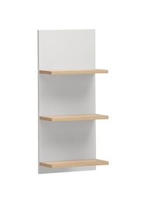 Schildmeyer , Wandregal »Emmik, Breite 30 cm«, 3 Regalböden , mattweiß/weißeichefb.
