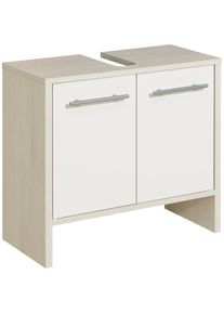 Saphir , Waschbeckenunterschrank »Quickset 350 Unterbeckenschrank, 62 cm breit, 2 Türen, Pinie Ida hell«, (1 St.), Waschbeckenschrank mit...