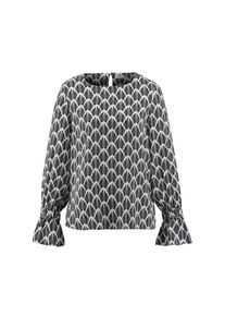 Alba Moda , Schlupfbluse »Bluse Bluse in Alloverprint« , schwarz , 36 , 36 , Rundhalsausschnitt