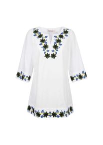 Alba Moda , Tunika »Tunika Tunika mit dekorativer Stickerei« , weiß , 38 , 38 , V-Ausschnitt