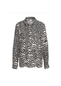 Alba Moda , Langarmbluse »Bluse Bluse« , stein / offwhite , 40 , 40 , Hemdkragen