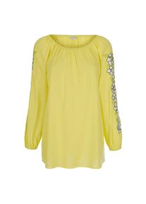 Alba Moda , Tunika »Tunika Tunika mit Carmenausschnitt« , gelb , 40 , 40 , Rundhalsausschnitt