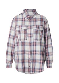 Only Carmakoma Kvinnor Blus 'ONLCARABBIE' bl&aring; / rosa / vit Storlek XXXL