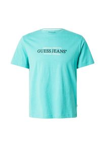 Guess Jeans Koszulka dla mężczyzn aqua / czarny / biały Rozmiar M