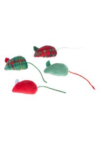 Lot de jouets de Noël en forme de souris TIAKI - 4 souris