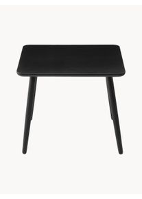 Oaklings Ręcznie wykonany stół dziecięcy z drewna dębowego Asta Czarny Drewno S 59 x G 49 cm