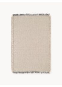 Alfombra tejida a mano para interior y exterior Marcus Beige, Gris Fibra sintética An 120 x L 180 cm (Tamaño S) | Westwing Collection