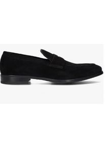Giorgio 50504 su&egrave;de zwarte kleur loafer met rubber zool