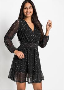 bonprix Femei Rochie mini, negru, 52/54