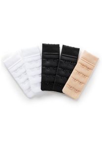 BH-bandsf&ouml;rl&auml;ngare (5-pack) med 2 hakar och hyskor - beige - storlek Onesize - bonprix