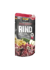 Belcando Finest Selection Rind mit Spätzle & Zucchini Hunde-Nassfutter getreidefrei 12x125g