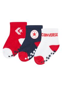 Converse , ABS-Socken »LOGO INFANT TODDLER NO SLIP QUARTER 3 PK«, (3 Paar), für Babys , enamel red , 68/80 (6/12) , 68/80 (6/12) , Sportsocken von...
