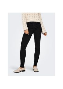 Only , Skinny-fit-Jeans »ONLWAUW MID WAIST SK VIS BUT DNM« , Black , Länge 30 , M (38) -Länge 30 , M (38) , Jeans von Only