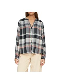 s.Oliver, Damen, Langarmbluse mit Karo Muster, asphalt check, 34, asphalt check, Bluse von s.Oliver