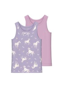 name it , Unterhemd »NMFTANK TOP 2P PASTEL LILAC HORSE NOOS«, (Packung, 2 St.) , Pastel Lilac , 98 , 98 , Unterwäsche von name it für Mädchen