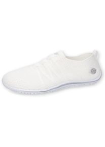 Dockers by Gerli , Barfußschuh , Schlupfschuh, Sneaker, Sommerschuh in lässiger Strick-Optik , weiß , 36 , 36 , Barfuß reinschlupfen und sich...
