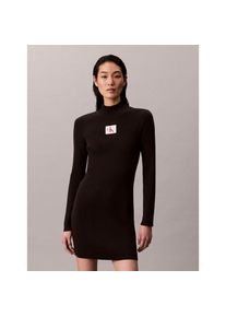 Calvin Klein Jeans , Strickkleid »LS T NECK MINI DRESS«, Mit Rundhalsausschnitt, figurbetont , Black , N-Gr , XL (44) -N-Gr , XL (44) , Kleid von...