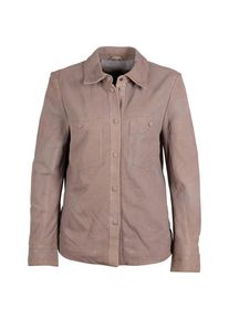 Mauritius, Damen, Langarmbluse &raquo;GWSarie&laquo;, stone, XL, stone, Lederbluse von GIPSY by Mauritius, Trachtenmode