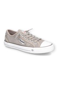 Dockers by Gerli , Slip-On Sneaker , Sneaker, Schlupfschuh, Freizeitschuh mit elastischer Zierschnürung , taupe , 43 , 43 , Im sportiven Look