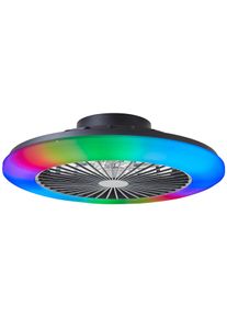 Brilliant Salerno Ceiling Light LED black, 1-light source, Remote control
