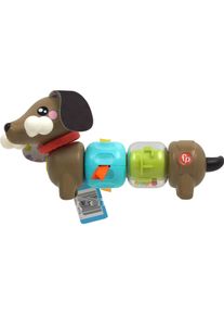 Fisher-Price Verspielter Dreh-Dackel (Plüschspielzeug Hund), Hundespielzeug