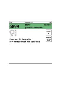 M&ouml;belrollen, Kauschen DIN 6899 BF 11 / RW12 Stahl galvanisch verzinkt