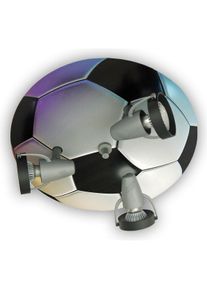 Niermann Stand By, Kinderlampe, grauschwarz Strahler 'Fussball'