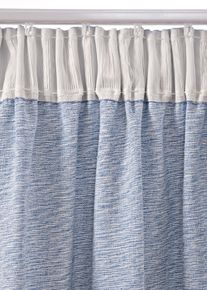 bonprix Draperie din bumbac bio (1buc.), albastru, Î/Lă: 175/110 cm