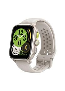Smartwatch Amazfit Cheetah Square BT, Ecran AMOLED 1.75inch, Bluetooth 5.3, GPS, Ritm cardiac, Saturatie oxigen SpO2, Pedometru, Notificari (Bej)