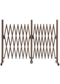 Outsunny Expanding Trellis Fence Freestanding Movable Fence Foldable Garden Screen Panel Aluminium, 405cm x 103.5cm, Dark Brown | Aosom Ireland
