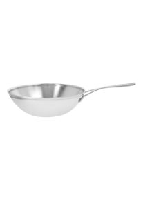 Demeyere Industry 5 30 cm, Wok fond plat, Argent