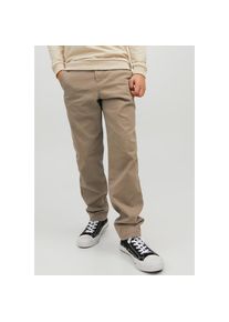 Jack & Jones Jack & Jones Junior , Chinohose »JPSTMARCO bequem, kombinierbar, mittlere Taille«, unifarben, modisch, regular fit, Web , Beige , N-Gr , 146 -N-Gr...